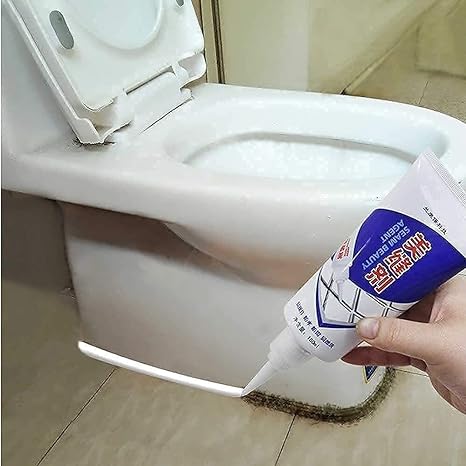 Tiles & Wall Gap Filler Waterproof Crack Grout Gap Filler Agent Water Resistant Silicone Sealant for DIY Home Sink Gaps/Grouts Repair Filler Tube Paste for Kitchen, Bathroom