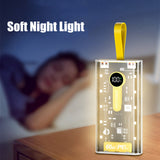 10000mAh Portable PD66W Transparent Two-Way Fast Charging Power Bank With Multiple Protection Features