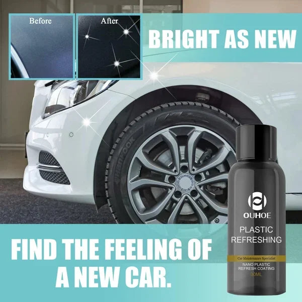 Car Plastic Restorer Plastic Revitalizing Coating Agent for Trucks Cars 50Ml